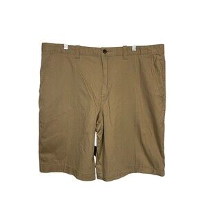 NWT Magellan Outdoor Water Repellant men's khaki cargo flat front shorts sz. 38